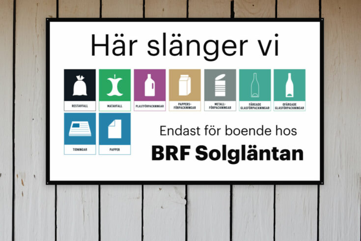 Ny lag om sortering av förpackningsavfall – Vilka skyltar behöver ni?